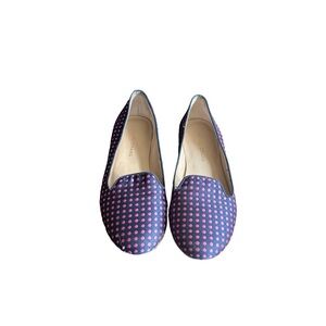 Arturo Chiang Beatrixx Dot Flats 7 Navy & Pink Round Toe Shoes